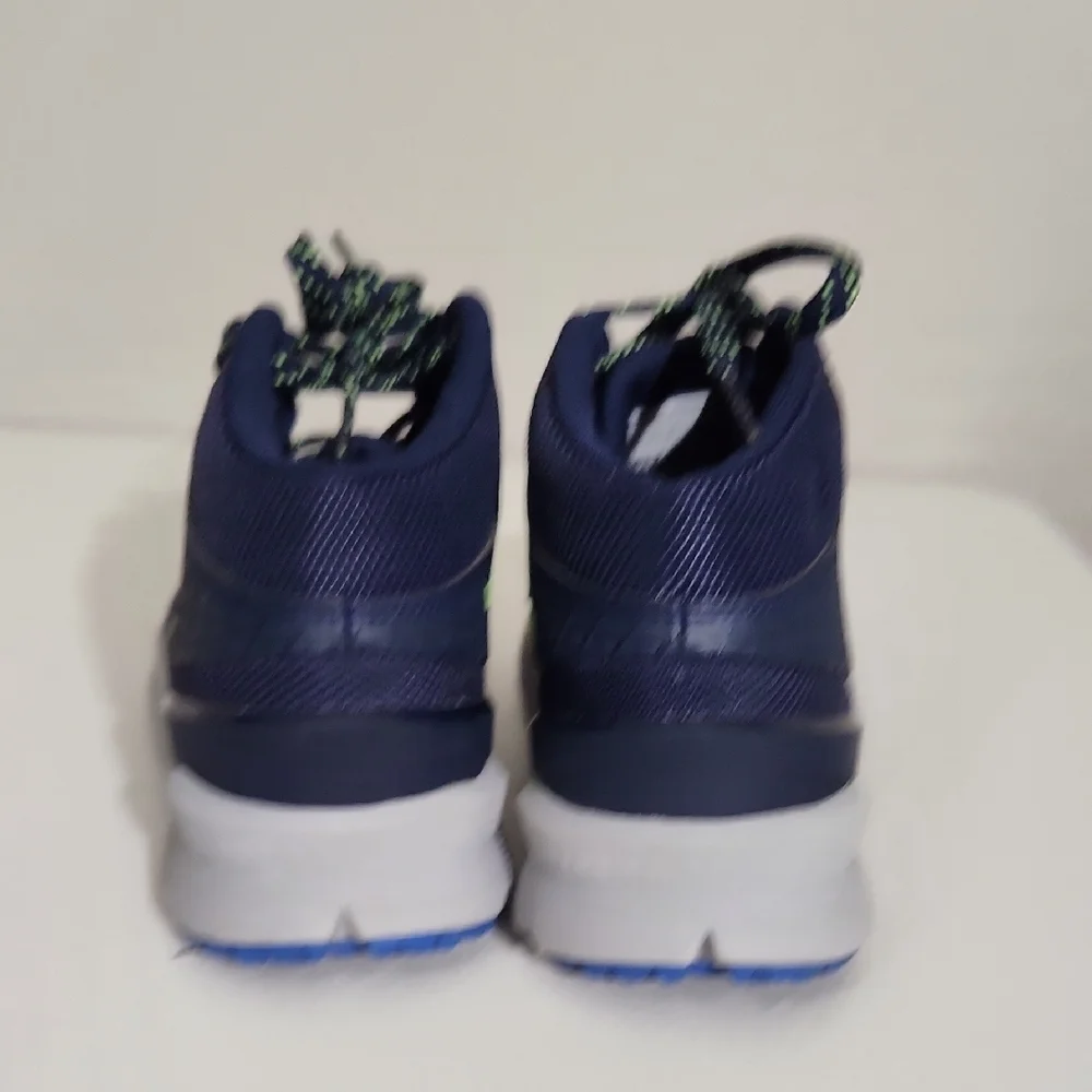 Under Armour Storm Sneakers High-Top Shoes Size 5Y Blue Green Gray